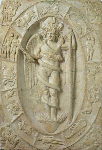 Mithraic relief representing a youthful divinity, perhaps Mithra by Roman